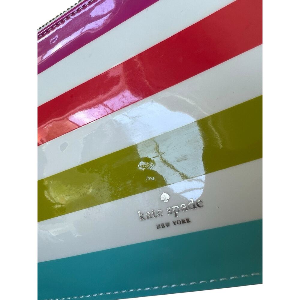 Kate Spade New York Striped Pencil Pouch 8.5” X 5.25” - Picture 8 of 8